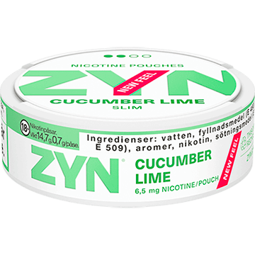 ZYN Slim Cucumber Lime New Feel Front