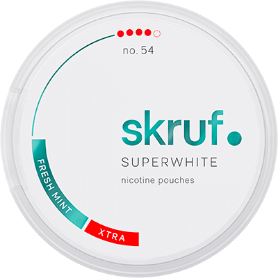 Skruf Superwhite no.54 Fresh Mint Xtra Strong