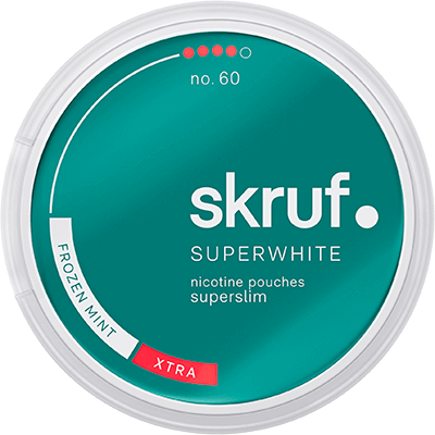 Skruf Superwhite no.60 Frozen Mint Superslim Xtra Strong
