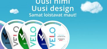 VELO nikotiinipussien uusi ilme ja uudet nimet