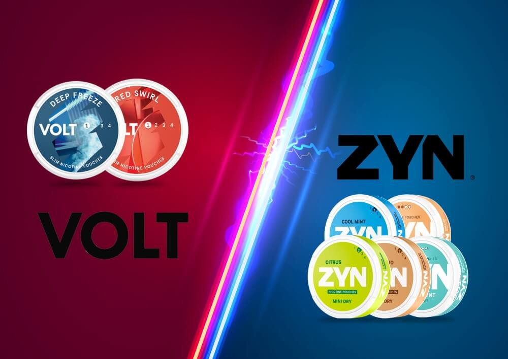 ZYN vs. VOLT nikotiinipussit